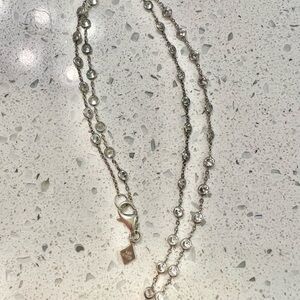 Silpada crystal station necklace in sterling silver
